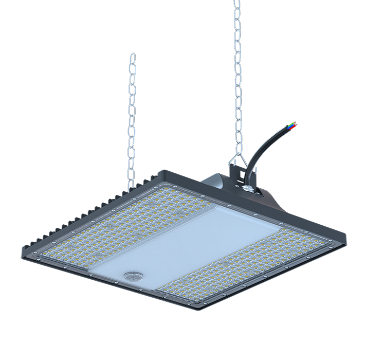 Square UFO HIGH BAY LIGHT  170-190LM/W WITH LIGHT COMPENSATION AND MICROWAVE INDUCTION FJ-IL-Neptune LED HIGH BAY LIGHT-副本